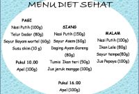 Cara Membuat Menu Diet Sehat Dan Sederhana