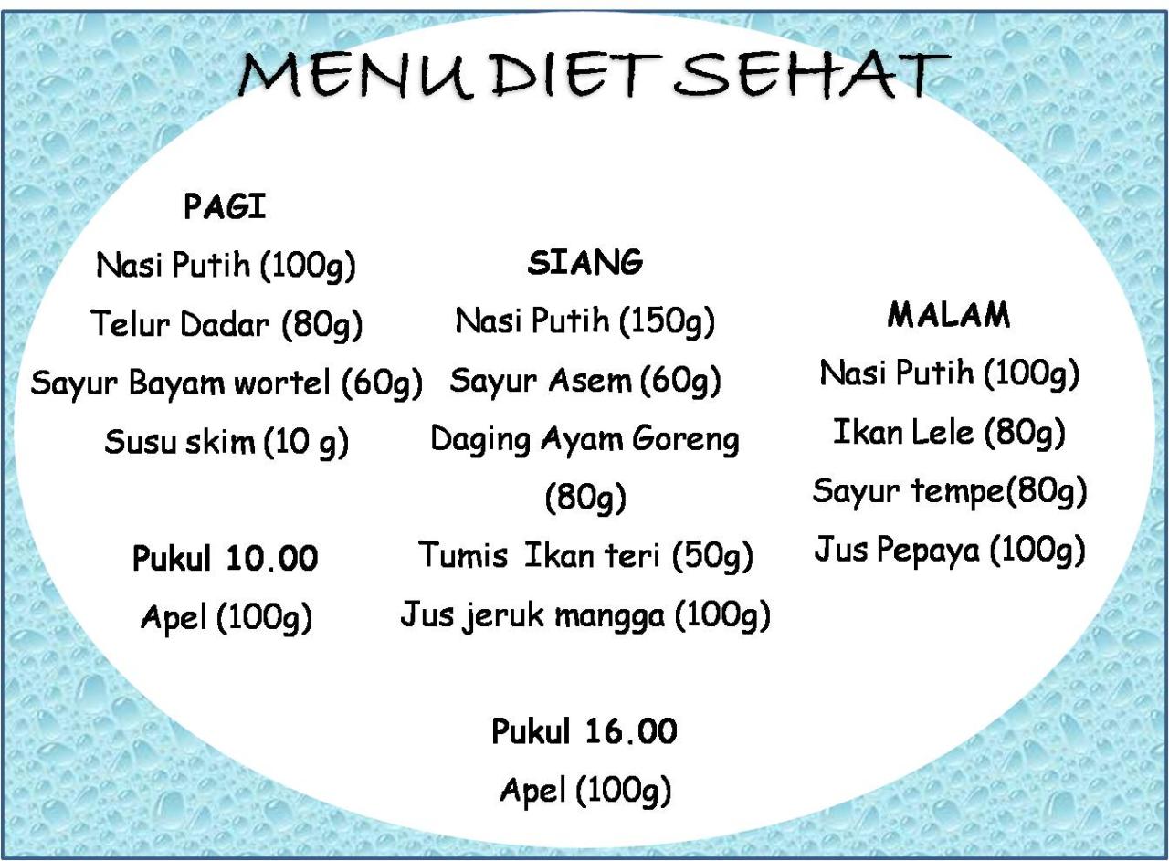 Cara Membuat Menu Diet Sehat Dan Sederhana